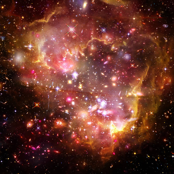 Galaxie a světlo. Prvky této image, které poskytl NASA. - Fotografie, Obrázek