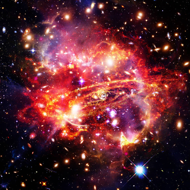 Sfondo spaziale con colorata nebulosa Galaxy Cloud. Gli elementi
 - Foto, immagini