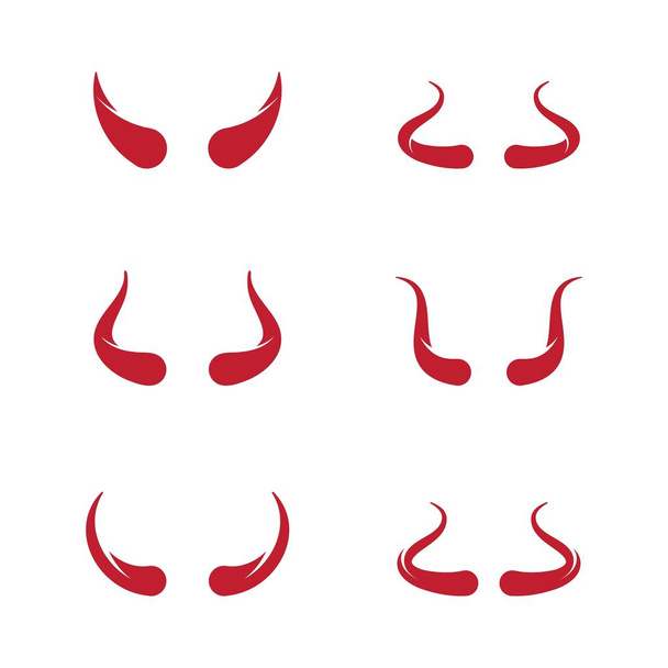Devil horn Vector icon design - Vector, Image