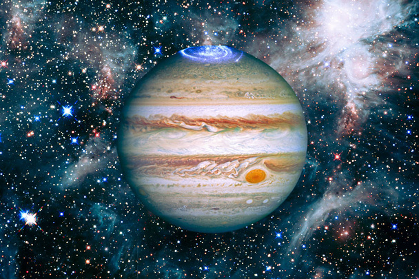 Jupiter und Weltraum, Galaxien. die Elemente dieses Bildes fu - Foto, Bild