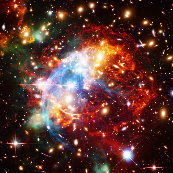 Galaxies. Les éléments de cette image fournis par la NASA
. - Photo, image