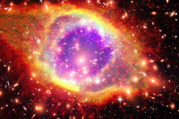 Campo estelar, galaxias y bengalas. Los elementos de esta imagen furni
 - Foto, Imagen