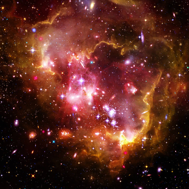 Galaksi ja valo. Elementit tämän kuvan kalustettu NASA
. - Valokuva, kuva