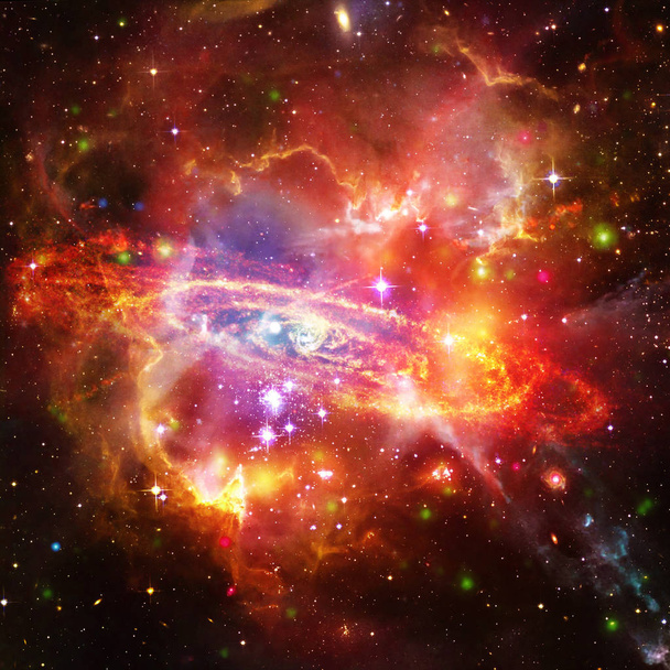 Galaxy and stars. The elements of this image furnished by NASA. - Photo, Image