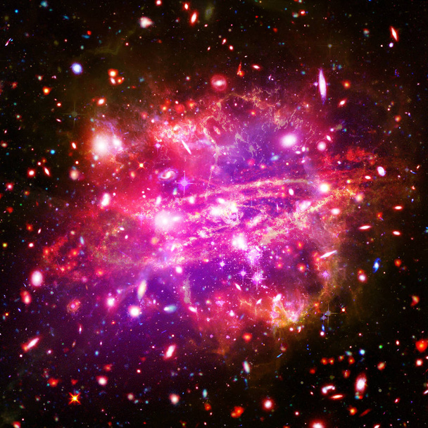 Nebel und Galaxien im All. die Elemente dieses Bildes liefern - Foto, Bild