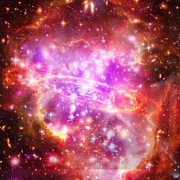 Galaxie et étoiles. Les éléments de cette image fournis par la NASA
. - Photo, image