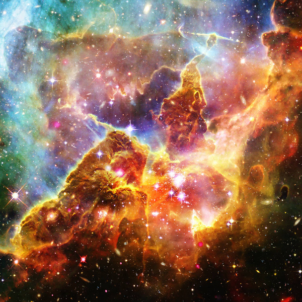 Galaxie et lumière. Les éléments de cette image fournis par la NASA
. - Photo, image