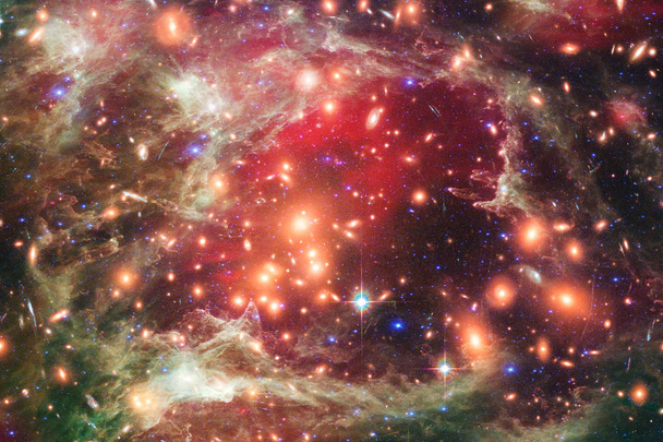 Campo estelar, galaxias y bengalas. Los elementos de esta imagen furni
 - Foto, Imagen