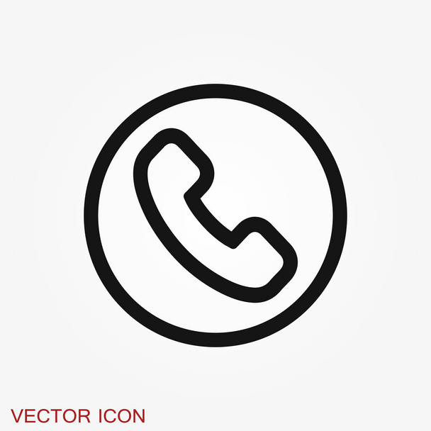 Call ikon a trendi lakás stílusban izolált háttér. - Vektor, kép