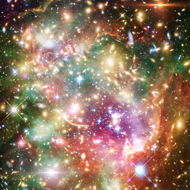 Galaktyka, Mgławica i gaz. Elementy tego obrazu dostarczone przez  - Zdjęcie, obraz