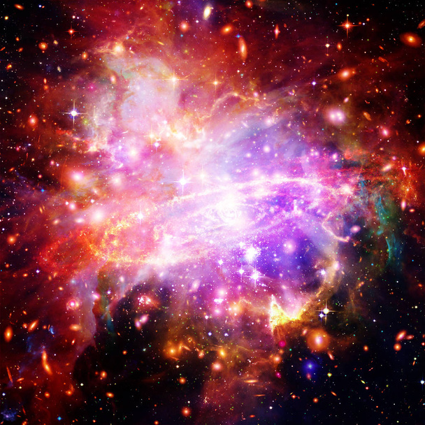 Fondo espacial con colorida nebulosa Galaxy Cloud. Los elementos
 - Foto, Imagen