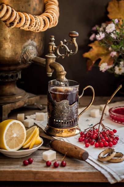 Tea from Samovar - 写真・画像