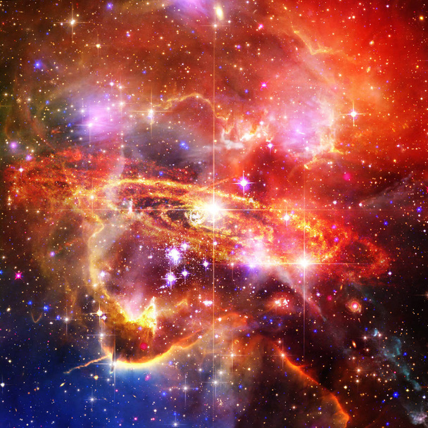 Galaxia y estrellas. Los elementos de esta imagen proporcionados por la NASA
. - Foto, Imagen