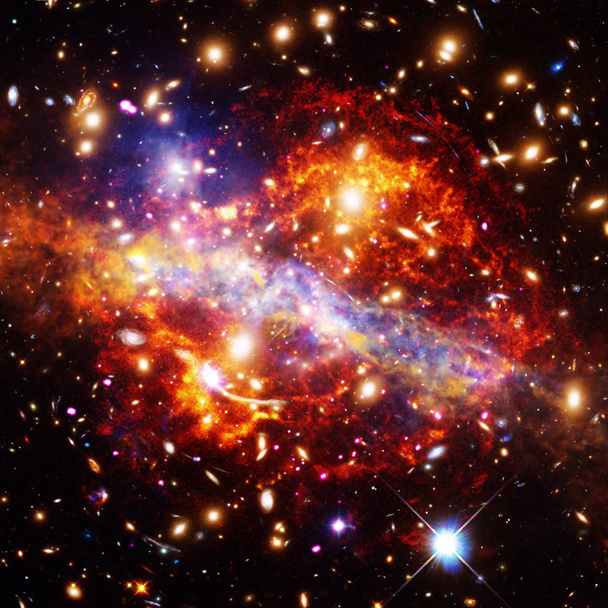 Uskomaton galaksinäköala ja tähdet. Elementit tämän kuvan uunien
 - Valokuva, kuva