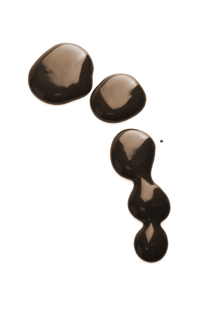 σκούρο σοκολάτα σταγόνες απομονωθεί - Φωτογραφία, εικόνα