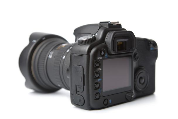 Черная камера DSLR
 - Фото, изображение