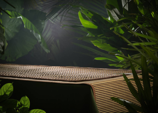 Vue de beau style tropical thaï spa jungle fond
 - Photo, image