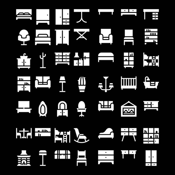icono de los muebles logo diseño vector
 - Vector, Imagen