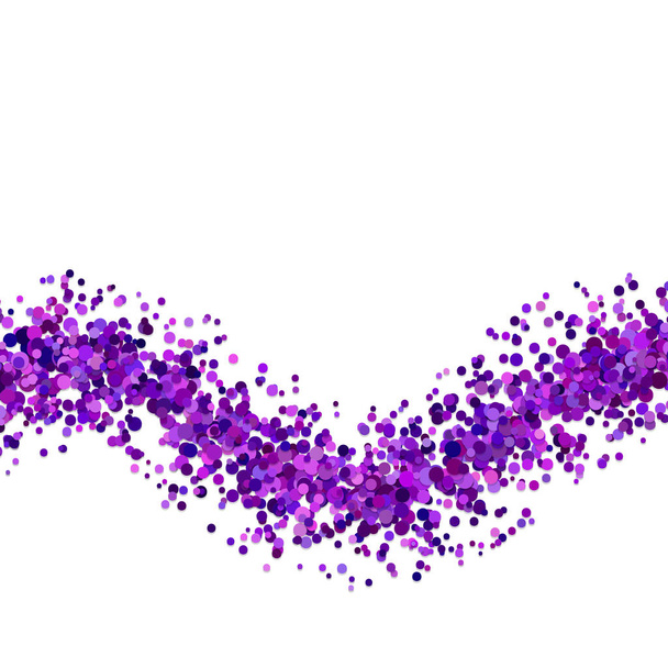 Fondo de confeti ondulado en blanco abstracto de puntos salpicados
 - Vector, Imagen
