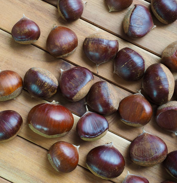 Korejský organický podzim Kaštany, ořechy - Fotografie, Obrázek