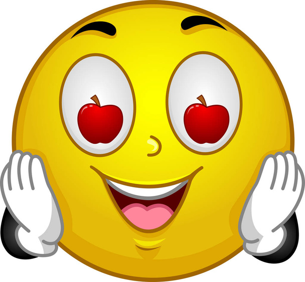 Kabala smiley Apple a szem illusztráció - Fotó, kép
