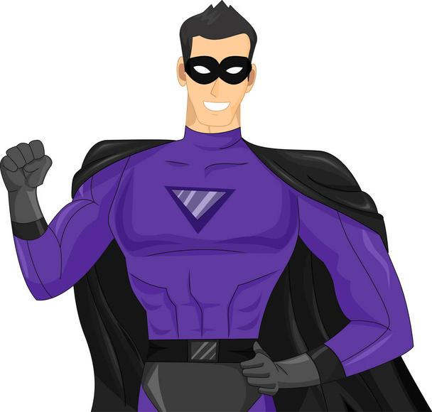 Man Super Hero – ilustrace - Fotografie, Obrázek