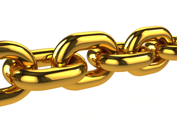 3D Altın zincir - Fotoğraf, Görsel