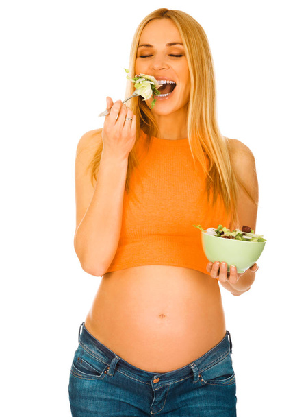 Pregnat woman eating healthy - Foto, Bild