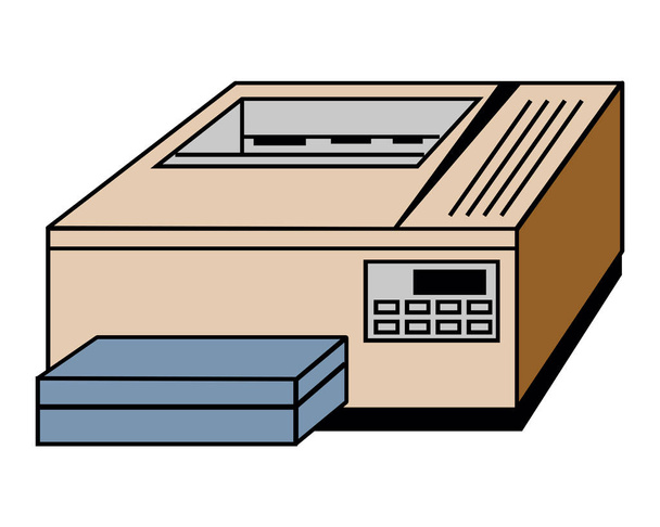 icono de la impresora de oficina vector para el diseño
 - Vector, imagen