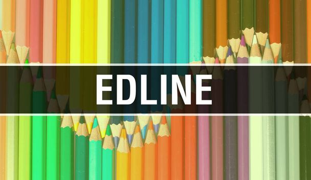 Концептуальная иллюстрация Edline на баннере Back to School с Educat
 - Фото, изображение