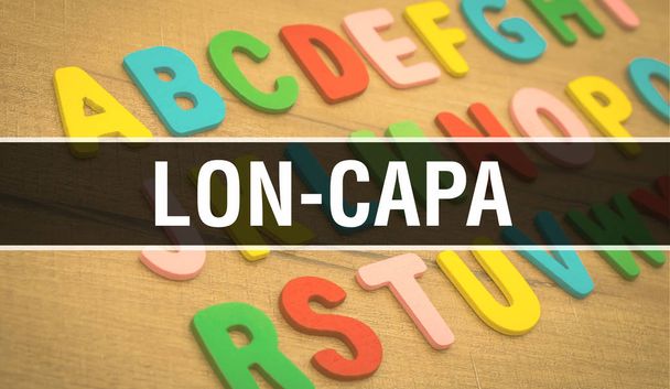 LON-CAPA with Back to school Education concept background. Abstr - Photo, Image