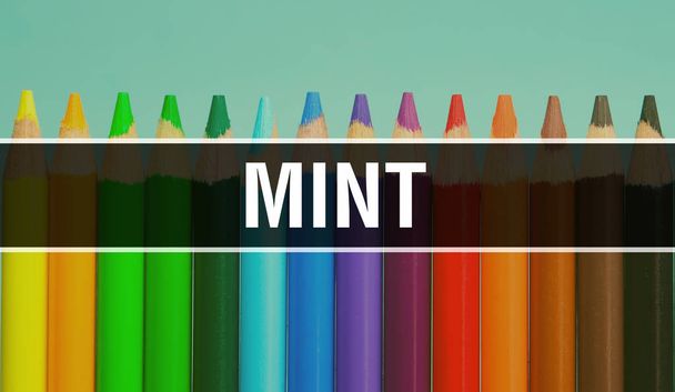 MINT concept with education and back to school concept. Creative - Photo, Image