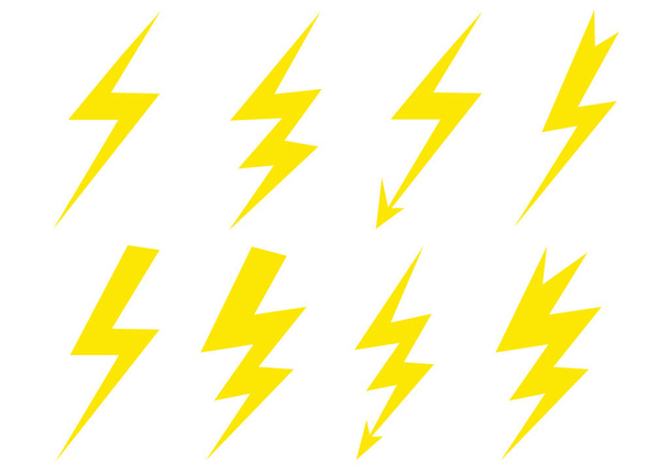 Thunder Bolt Lighting Flash. - Vector, Image