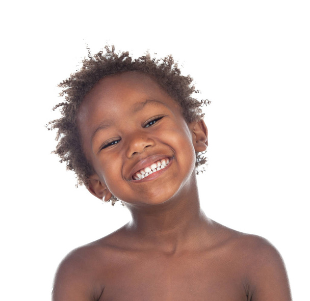 African little kid four years in a happy summer day - Foto, imagen