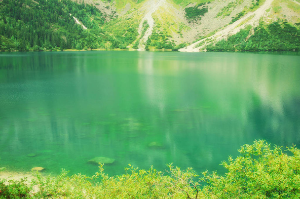 гірське озеро
 - Фото, зображення