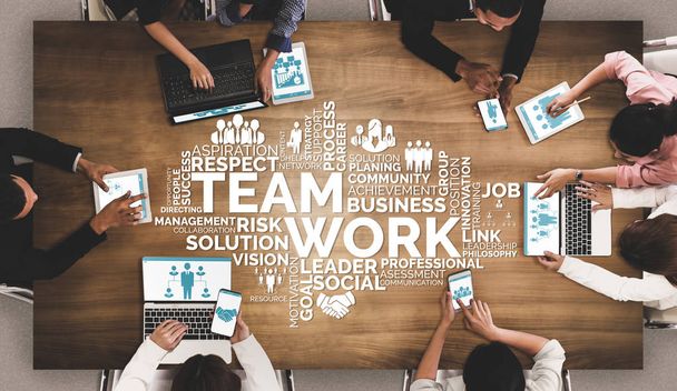 Teamwork and Business Human Resources Concept - Фото, зображення