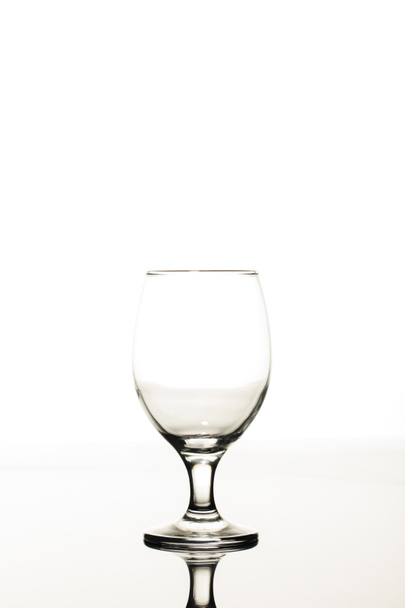 empty transparent glass isolated on white - Foto, imagen