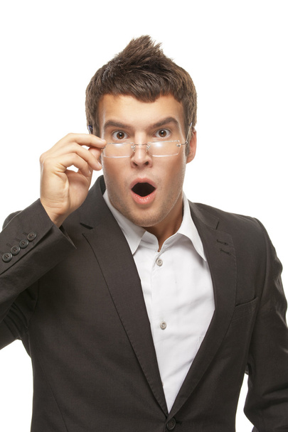 Surprised young businessman - Photo, Image