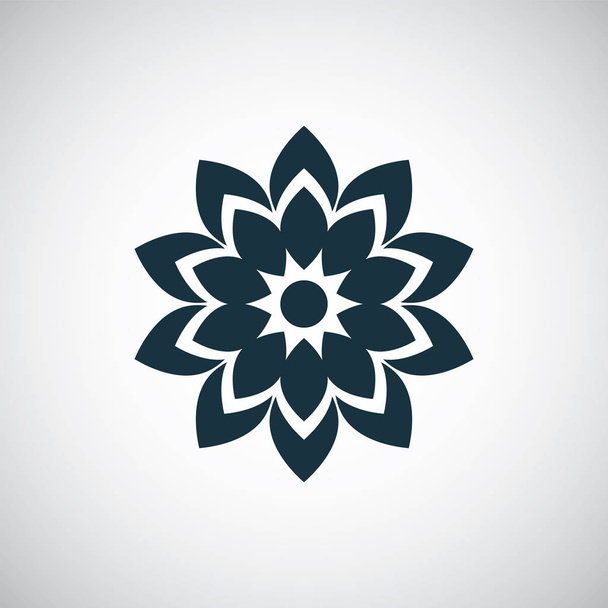 bloem pictogram eenvoudig plat element concept ontwerp - Vector, afbeelding