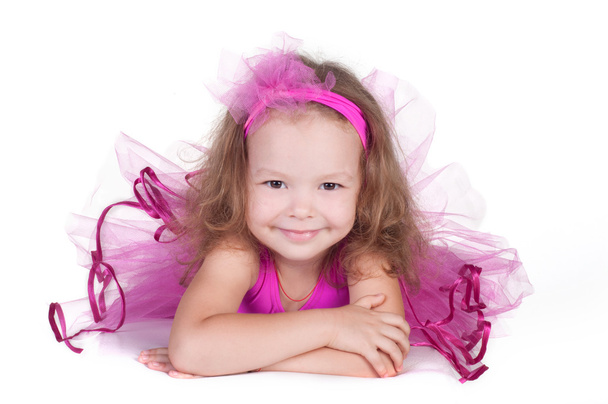 fashion little princess girl portrait - Фото, изображение