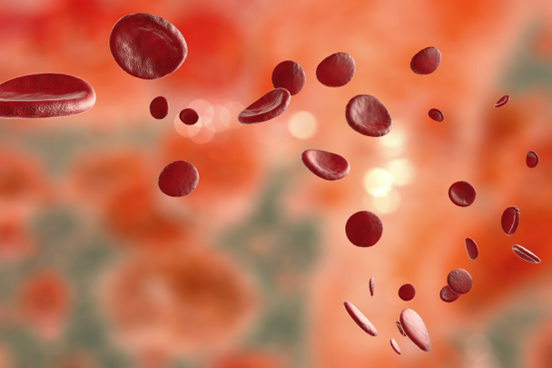 3d obrázek červených krvinek - Fotografie, Obrázek