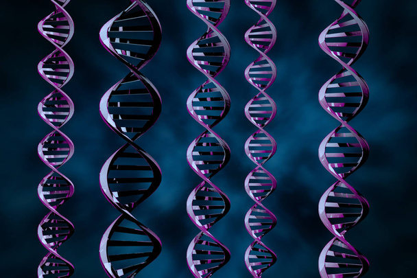 DNA-säikeet 3D-kuvitus
 - Valokuva, kuva