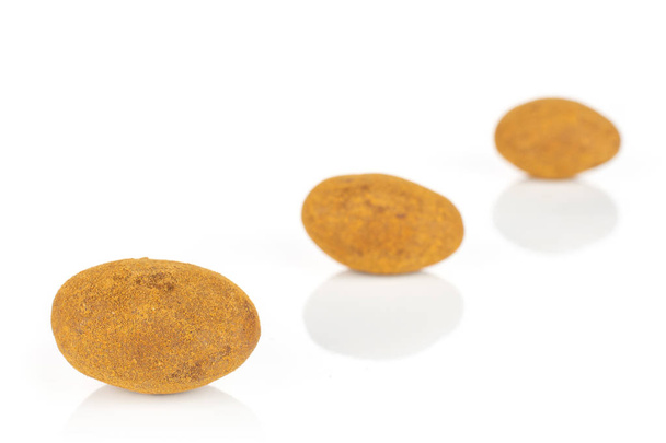 Chocolate cinnamon almond isolated on white - Valokuva, kuva