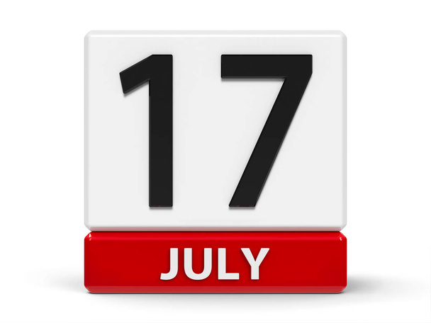 Cubes calendar 17th July - Photo, Image