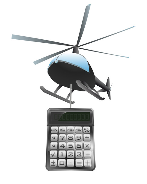 helikopter-kalkulátor - Vektor, kép