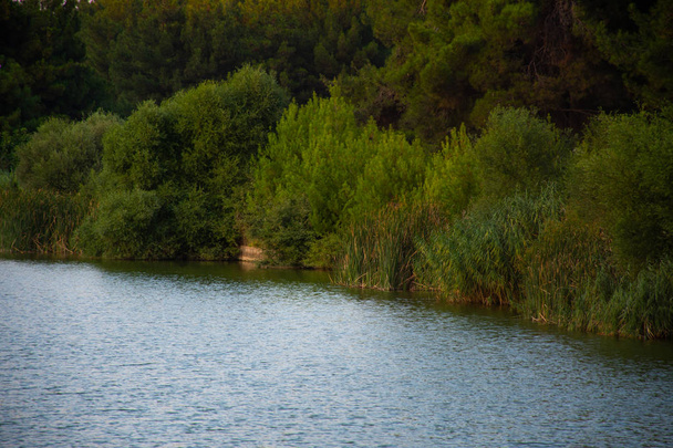Vista da lagoa Cistern de Izmir
 - Foto, Imagem
