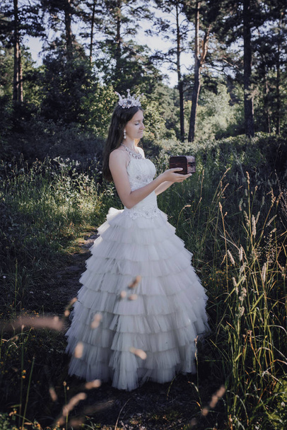 princess in a pine forest - Foto, imagen