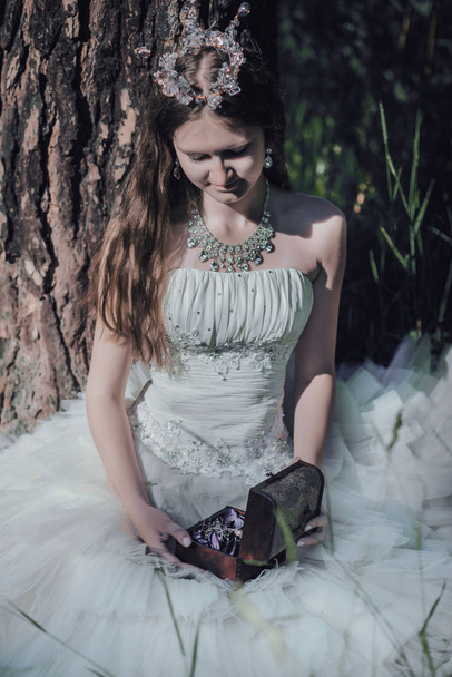 princess in a pine forest - Fotó, kép