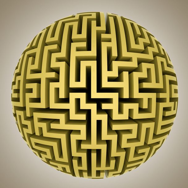 золота жовта сфера лабіринту форма планети
 - Фото, зображення