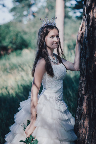 princess in a pine forest - Foto, Imagem